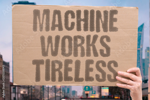 Photos "Machine works tireless" Automation operates without fatigue
