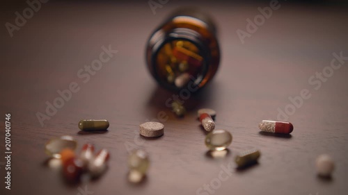 Pharmaceutical prescription medicine pills and capsules drugs pharmacy medication background
