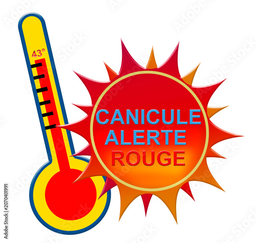 clipart canicule alerte rouge, PNG fond transparent