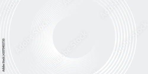 Fotografie Abstract white glowing geometric lines on gray background