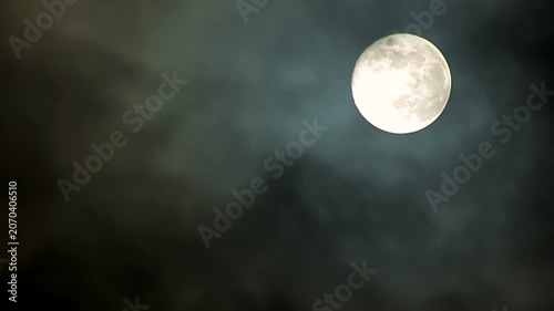 full moon in the dark night sky background