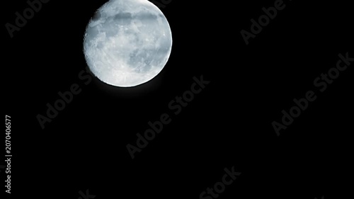 full moon in the dark night sky background