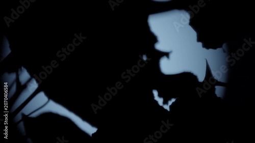 full moon in the dark night sky background