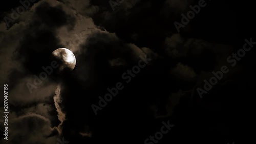 full moon in the dark night sky background