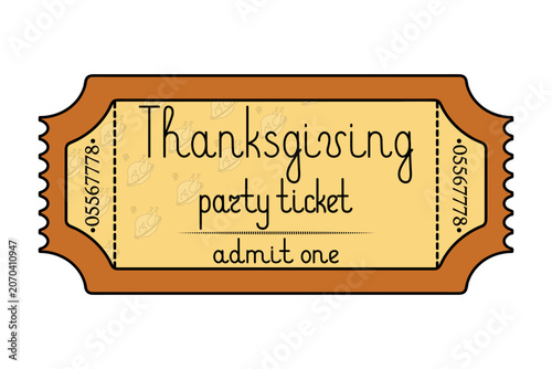 Thanksgiving party. Orange 