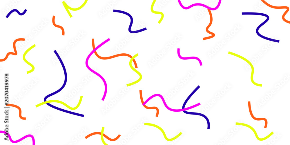 Fototapeta premium Fun colorful seamless pattern. Creative doodle abstract style art background for kids. Trendy texture design with contemporary basic shapes. Vector illustration