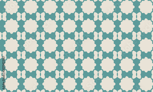 vector seamless pattern with flowers