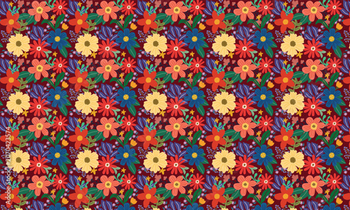 colorful fabric texture background flower 