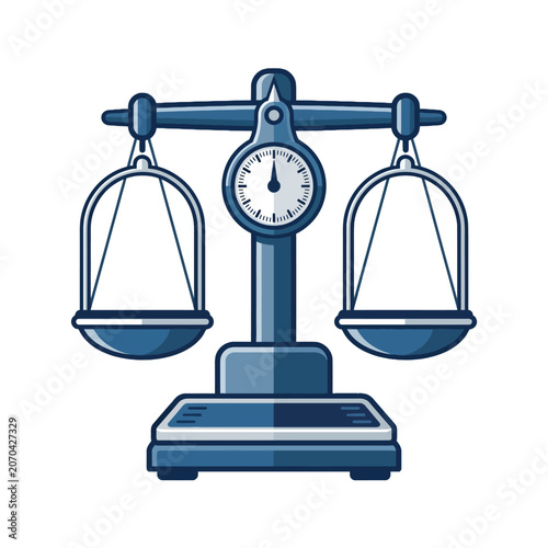 Balanced scales symbolize fairness and precise measurement