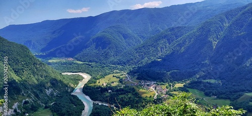 Photos Soca Valley panorama in Slovenia
