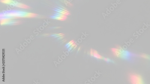 Bild auf Leinwand Optical crystal spectrum with rainbow light reflections and glowing lens effects creating premium decorative background for designers