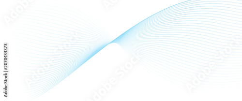 Smooth wave abstract vector background with shadow. background image with dynamic curves. Abstract blue futuristic blend waves lines technology background and sound wave lines on white background.