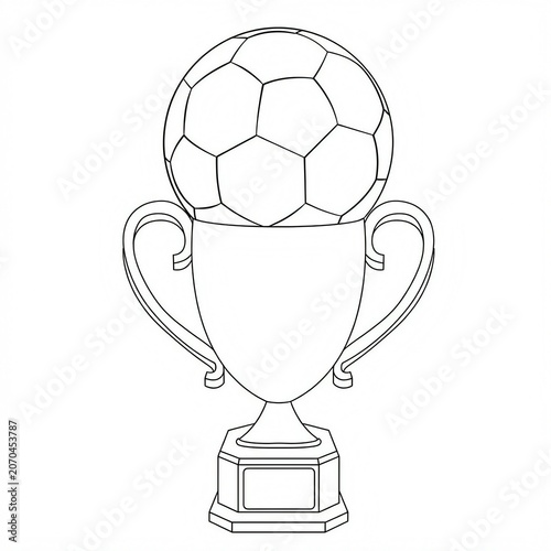 football trophy cup sketch 