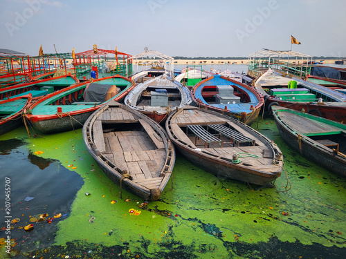 boats on the river varanasi