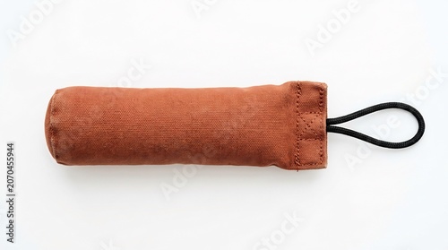 Durable brown fabric dog retrieval dummy for training