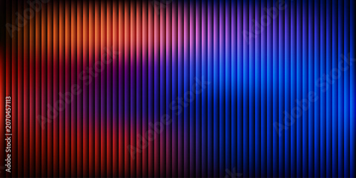Abstract background featuring vertical stripes with a vibrant color shift, moving from warm reds and oranges to cool purples and blues, creating a lively visual display.