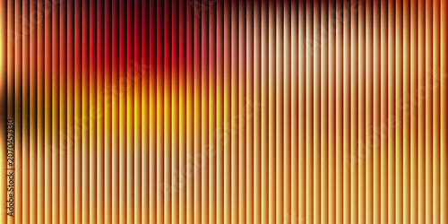 Canvas-taulu Abstract vibrant background of vertical stripes displaying a warm, fiery gradient, shifting from rich reds and oranges to bright yellows and golden tones, symbolizing energy