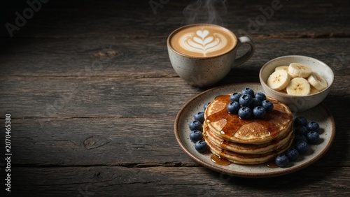 a rustic vegan breakfast 
