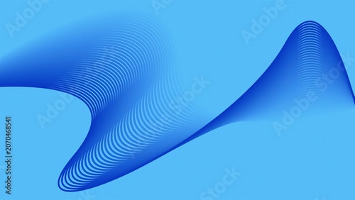 Blue Wavy Lines Background