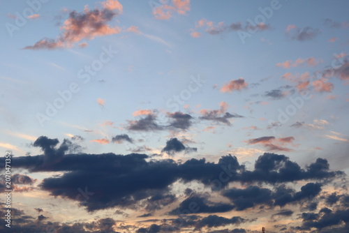 colourful clouds and a sunset