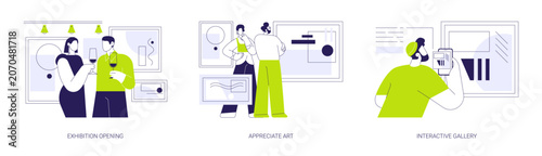 Art event isolated cartoon vector illustrations se