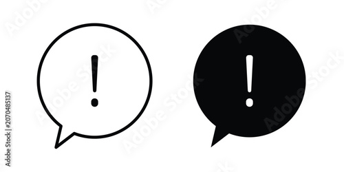 Canvas-taulu important icon outline drawing and clipart version