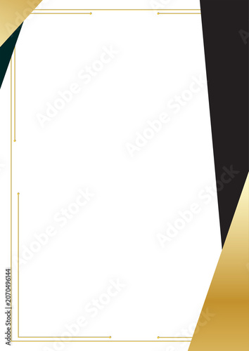 professional success certificate background design with charcoal black gold rectangular element