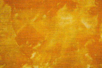 Macro view of textured tie dye fabric surface