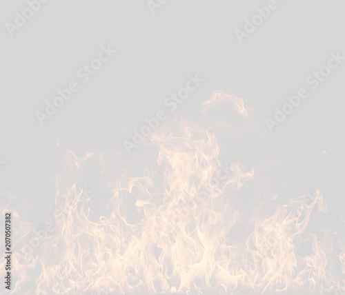 Realistic Fire Flames With Orange Glow Effect