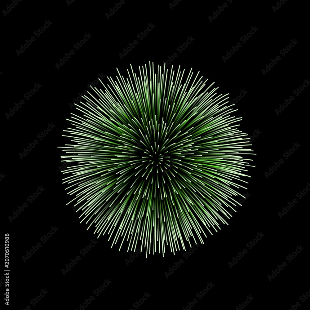 Fototapeta premium Radiant gold fireworks abstract celebration background with luxury glowing sparkles and elegant festive particle texture on black backdrop