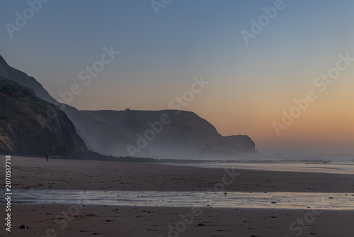 Cuadro en lienzo Castelejo beach at sunset
