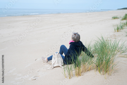 kobieta na plaży
