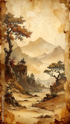 Asian Landscape Painting.