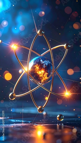 Atom Structure Model.