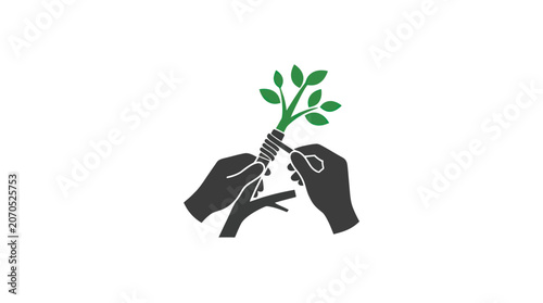 фотографія Plant Grafting Vector Illustration
