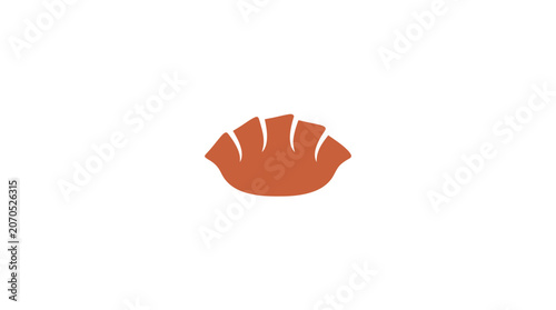 Minimalist Dumpling Vector Illustration