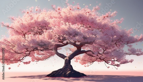 Beautiful Cherry Blossom Tree With A Transparent Background