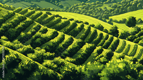 Coffee production industry, roasting and processing beans