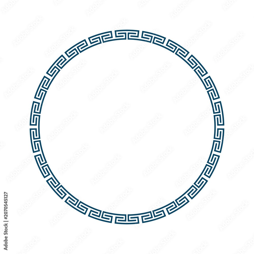 Naklejka premium Decorative frame in greek style. 