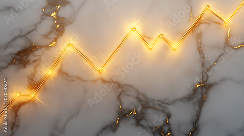 Ultra-realistic golden finance background with stock market graphs, money, gold bars, candlestick charts, luxury infographic design.