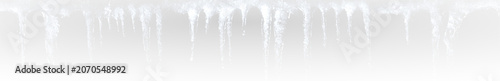 Foto Realistic Ice Icicle With Snow And Frost Scene