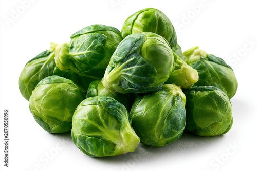 Brussels Sprouts Isolated on White Background