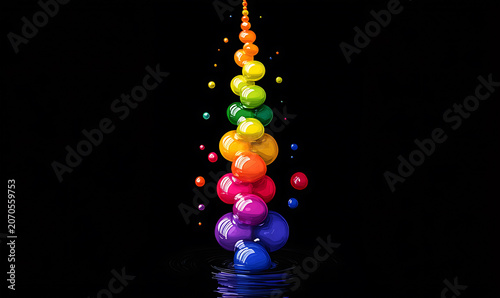 water in dynamic motion, isolated on black background for commercial use.