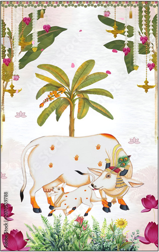 pichwai art colorful design 