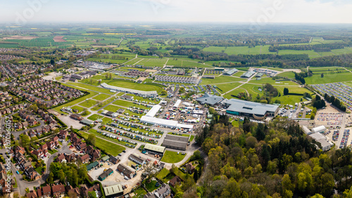 Tableau sur toile Aerial view above The Great Yorkshire Show ground during an event in Harrogate,