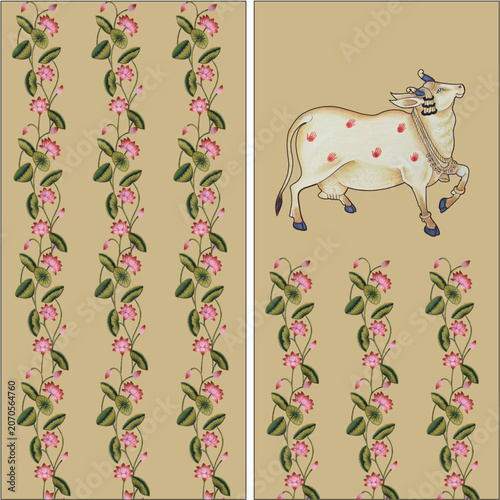 pichwai art colorful design 