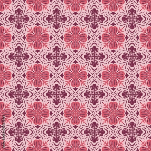 Beautiful vintage fabric seamless pattern 23