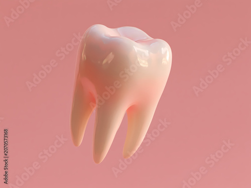 3d rendered illustration of a tooth