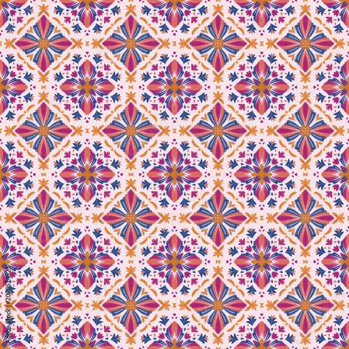 Beautiful vintage fabric seamless pattern 20