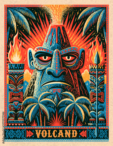 Volcanic Tiki prints
